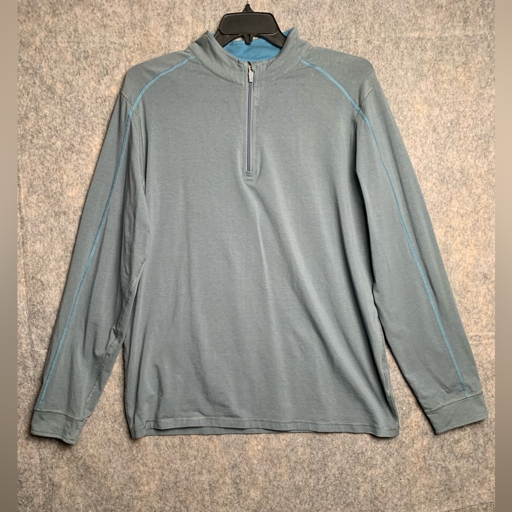 Tasc‎ Men Size XL organic cotton long sleeve 1/4 sweatshirt